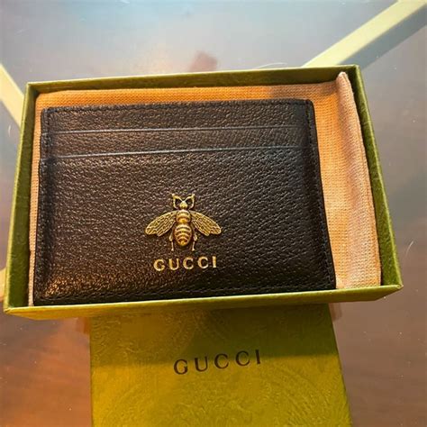 gucci animal studs card case|Shop Gucci Animalier Leather Card Case .